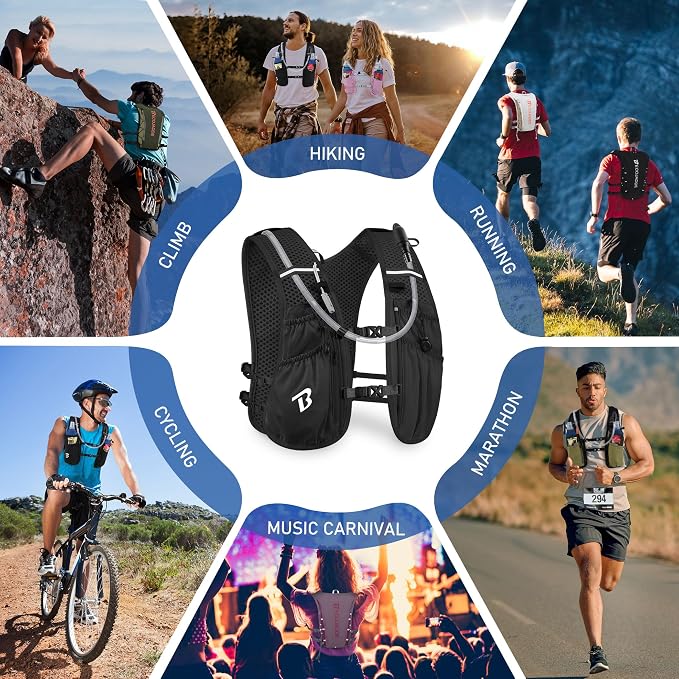 BECOJADDE Running Vest Hydration Backpack - Image 7