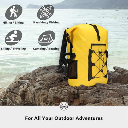 STOVER 5/10/25/30/40/55L Waterproof Dry Bag- Roll-Top Backpack w/Phone Case- - Image 6