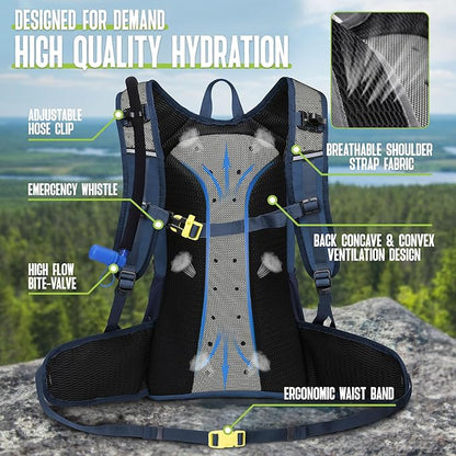 N NEVO RHINO Hydration Backpack, 18L Multipurpose Hiking Backpack - Image 4
