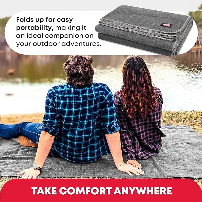 Ever Ready First Aid Military Wool Blanket - Image 2