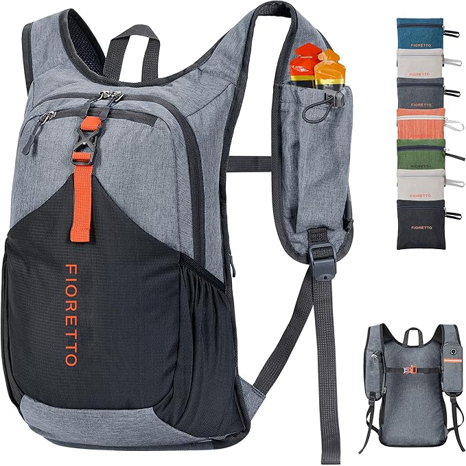 FIORETTO 15L Hiking Backpack for Women Men Mini Packable Backpack Lightweight by FIORETTO