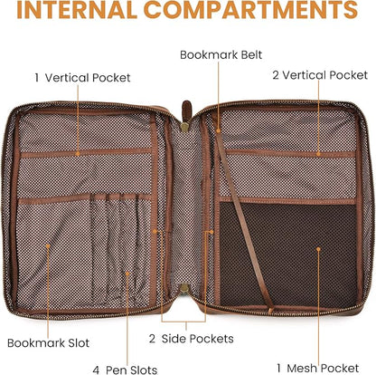 LEATHER VILLAGE Genuine Leather Bible Cover - Image 5