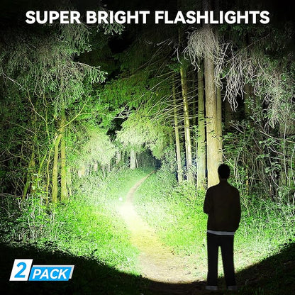 Kmivo Flashlight Rechargeable LED High Lumens, 000 Lumens Super Bright Flash - Image 2