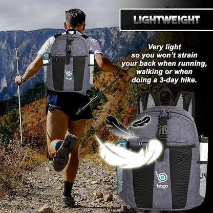 Bago Lightweight Backpack for Hiking Backpack for Women and Men - 25L Travel - Image 6