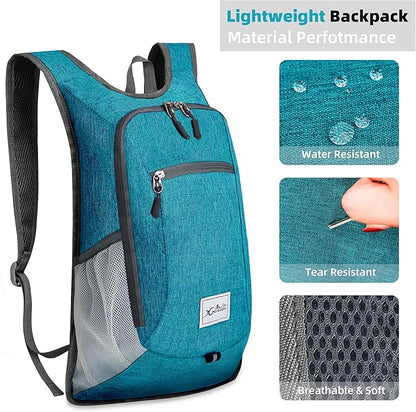 Xgunion Hiking Backpack 10L Small Travel Lightweight Daypack Foldable Hiking - Image 5