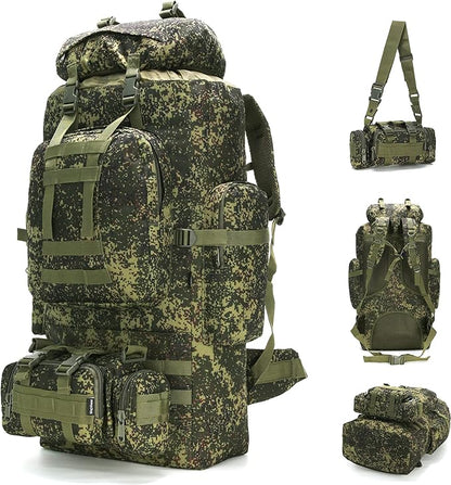 King'sGuard 100L Camping Hiking Backpack Molle Rucksack Military Camping by King%27sGuard