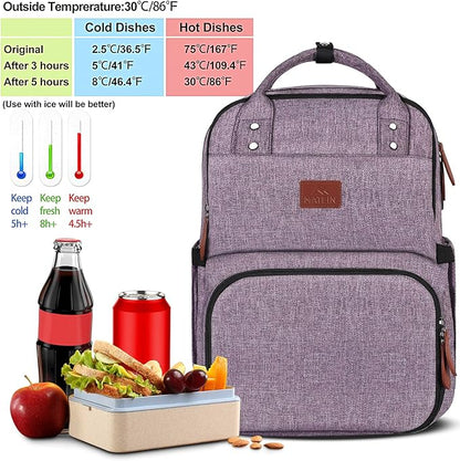 MATEIN Laptop Backpack with Lunch Box, Insulated Women Backpacks with Cooler - Image 2