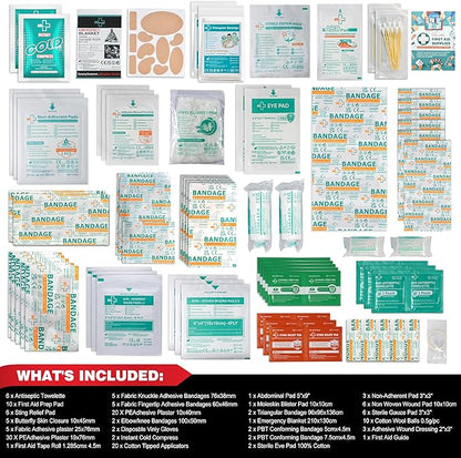 General Medi 160 Piece First Aid Kit Bag Refill Kit - Image 3