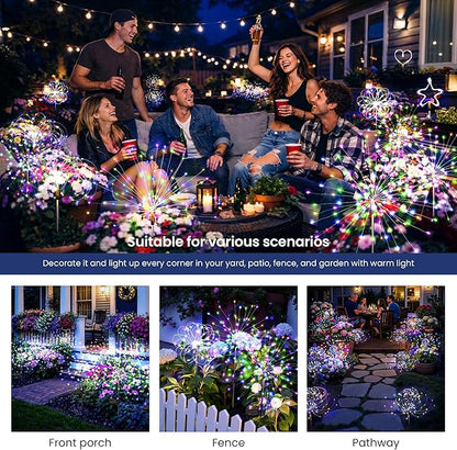 Solar Lights Outdoor, 120LED 8pack Fairy Garden Lights Decor - Image 8