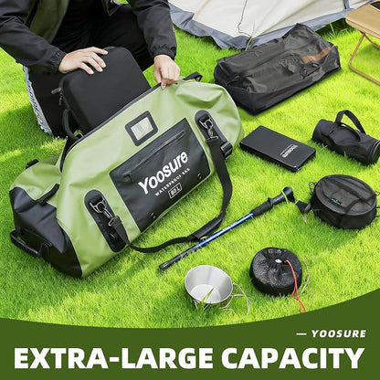 80L Waterproof Duffel Bag Motorcycle Dry Bag Backpack, Waterproof Zippered Bags - Image 4