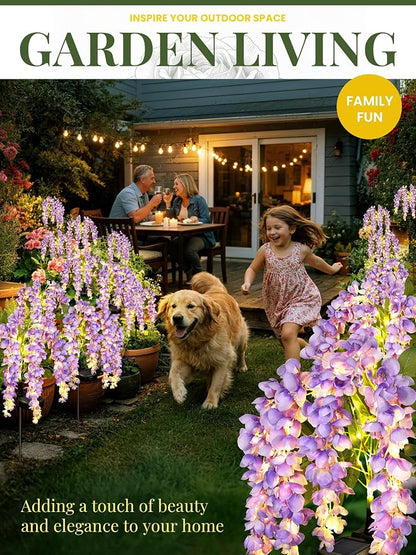 GIGALUMI Solar Lights Outdoor for Garden Decor, 3 Pack Solar Flower Lights - Image 9