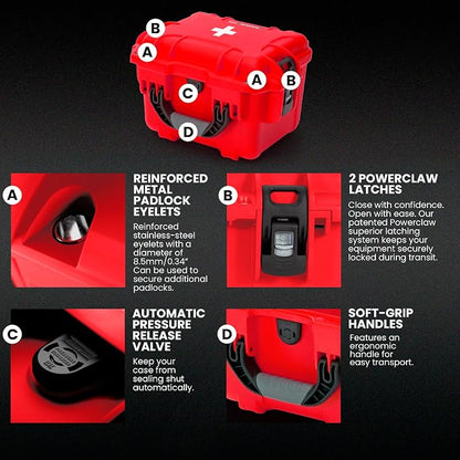 NANUK 908 Waterproof First Aid Box Empty – Durable, Medical First Aid Organizer - Image 4