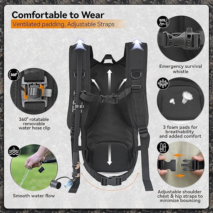 MARCHWAY Tactical Molle Hydration Pack - Image 4