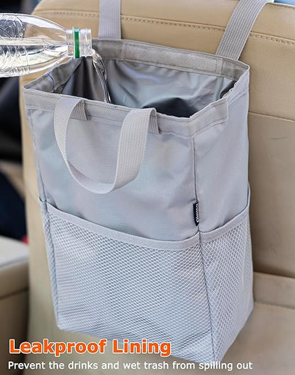Ginsco New Leak-Proof Travel Trash Bag, Hanging Car Trash Can - Image 2