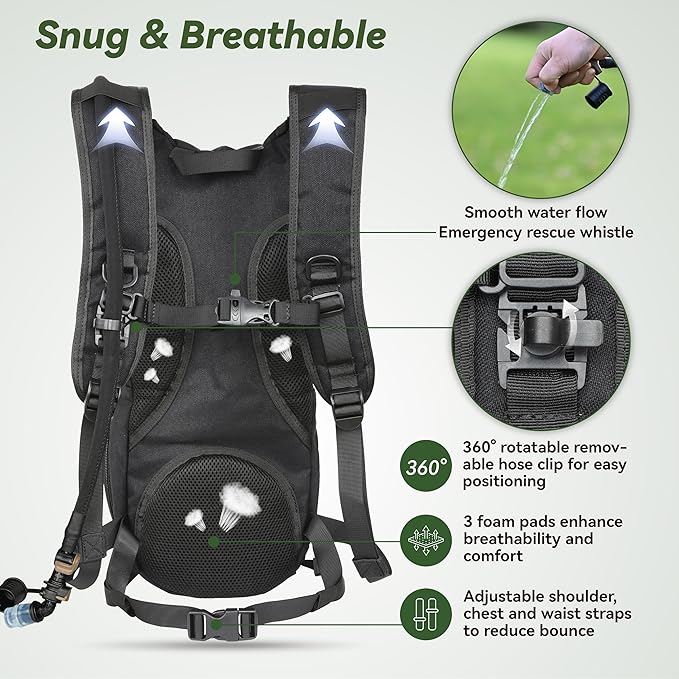 MARCHWAY Tactical Molle Hydration Pack Backpack - Image 5