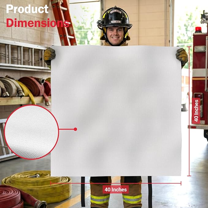 National Park Foundation Partner Emergency Fire Blanket, 40”x40” UM9 Fiberglass - Image 2