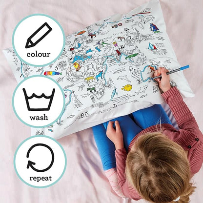 eatsleepdoodle - Coloring Pillowcase - Image 2
