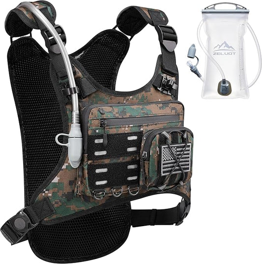 Zelvot Running Vest with 2L Water Bladder, Hydration Backpack, U.S. Original by Zelvot