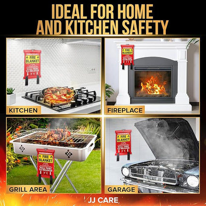 JJ CARE Fire Blanket – 9 Packs - Image 5