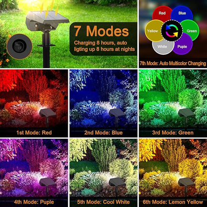 WELALO Solar Color Changing Spot Lights Outdoor, Waterproof Solar Halloween - Image 3