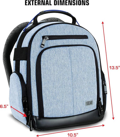 USA Gear Audio Equipment Backpack Fits Audio-Technica System 10, Shure BLX4 - Image 8