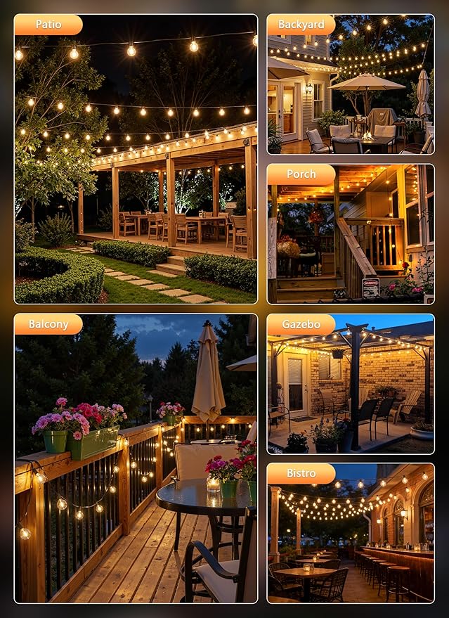 Brightown 37Ft Outdoor String Lights - Image 7