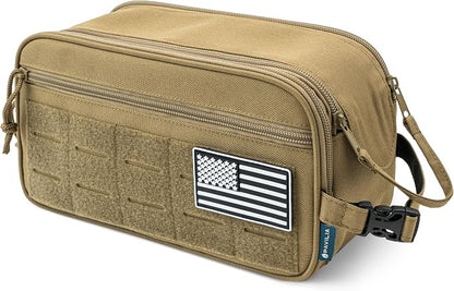 PAVILIA Tactical Toiletry Bag for Men, Travel Hygiene Bag, Military Gear Dopp - Image 9
