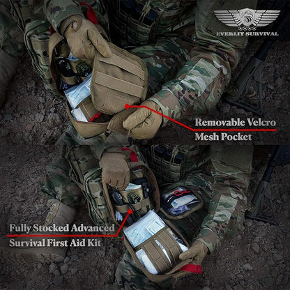 Everlit Survival Upgraded Survival First Aid Kit Emergency Gear Trauma Kit - Image 5