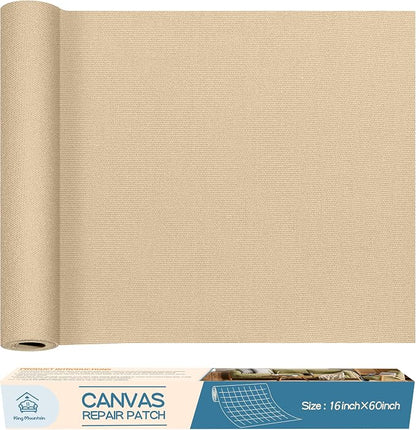 KING MOUNTAIN Canvas Repair Patch 16×60 Inch Self-Adhesive Waterproof Fabric by ForABetterHomeLife