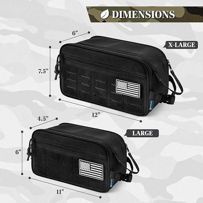 PAVILIA Extra Large Tactical Toiletry Bag - Image 6