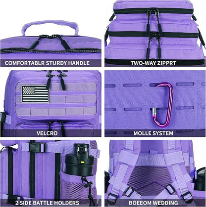 Military Tactical Backpack 45L/25L 3 Day Assault Pack Molle Daypack Hiking - Image 5