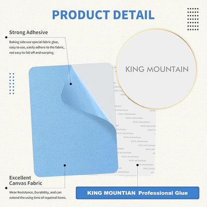 KING MOUNTAIN Canvas Repair Patch 9 x11 Inch 2 Pcs Self-Adhesive Waterproof - Image 3