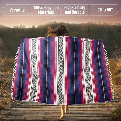 Hydration Nation Authentic Extra Large Mexican Blanket - Image 3