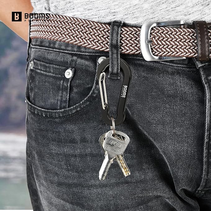 Booms Fishing CC5 Multi-Use Carabiner Clips, 10 Pack 2.3"/ 3.1" Caribeener Clips - Image 5