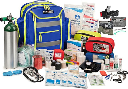 Scherber Fully-Stocked Premium First Responder Backpack | EMT/EMS Medic Trauma by Scherber
