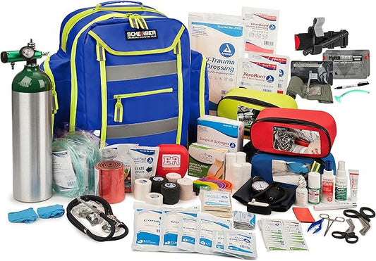 Scherber Fully-Stocked Premium First Responder Backpack | EMT/EMS Medic Trauma by Scherber