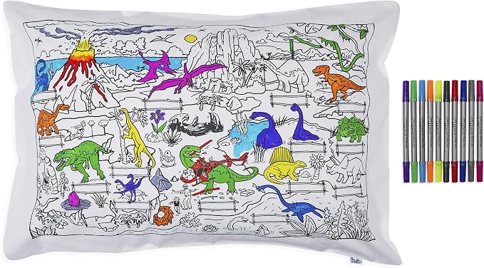 Coloring Pillowcase for Kids – Reusable DIY Pillow Cover by eatsleepdoodle