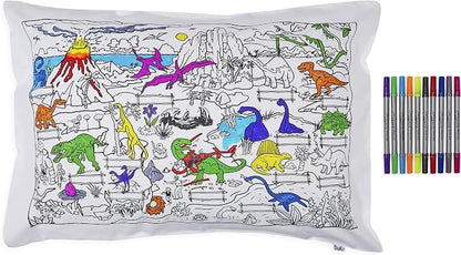 Coloring Pillowcase for Kids – Reusable DIY Pillow Cover by eatsleepdoodle