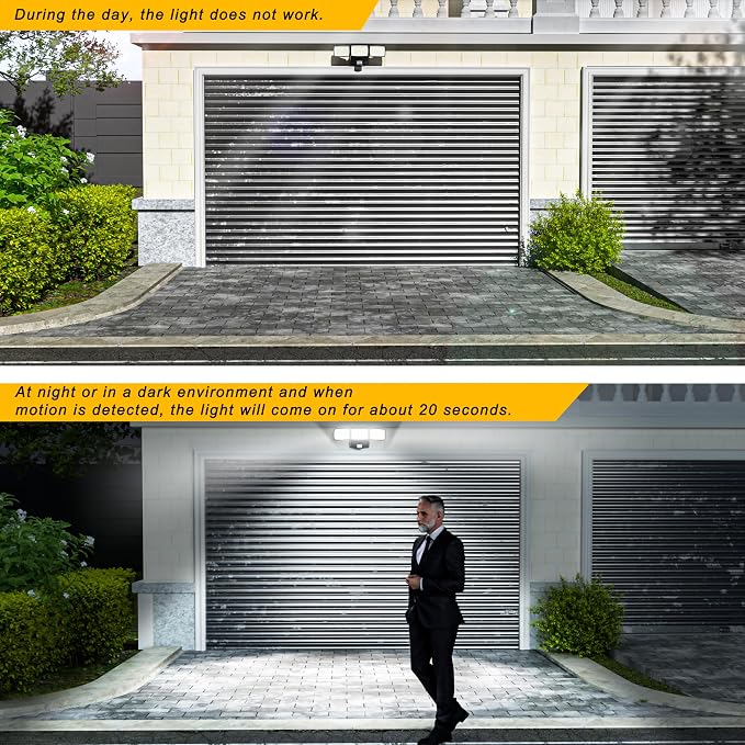 Battery Powered Motion Sensor Outdoor Lights, 1500LM Flood Lights IP65 - Image 3
