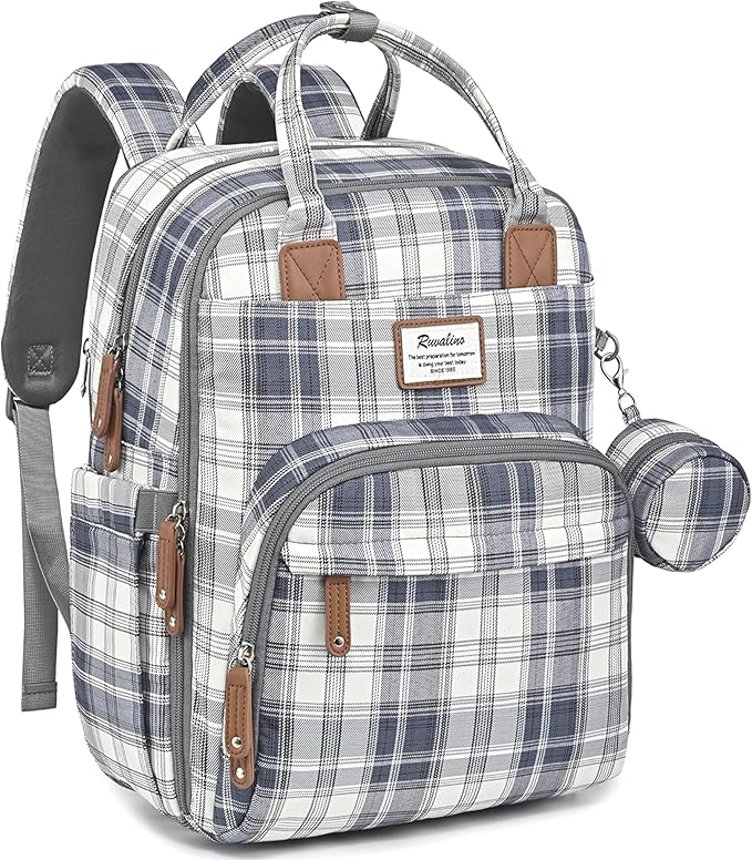 RUVALINO Diaper Bag Backpack, Large Capacity, Waterproof by RUVALINO
