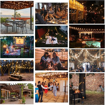 DAMAING Outdoor String Lights LED 100 FT Patio String Lights, 52 ST38 - Image 7