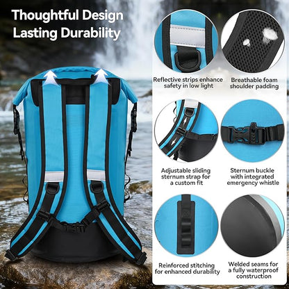 MARCHWAY Floating Roll Top Dry Bag, Flexible Lightweight TPU Waterproof - Image 5