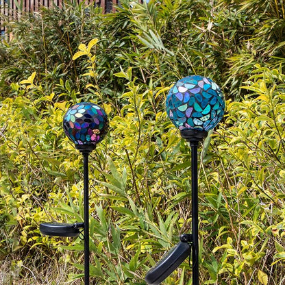 VCUTEKA Solar Garden Decorative Lights Outdoor, Mosaic Solar Light Waterproof - Image 8