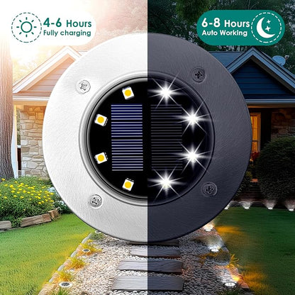 SOLPEX Solar Lights Outdoor Waterproof, 20 Pack Solar Ground Lights, Solar - Image 3