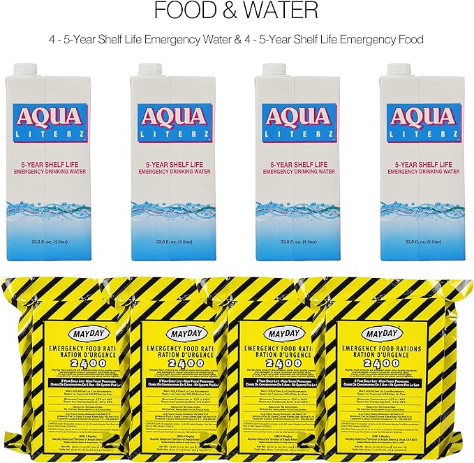 Ready America 72 Hour Deluxe Emergency Kit, 4-Person 3-Day Backpack, First Aid - Image 3