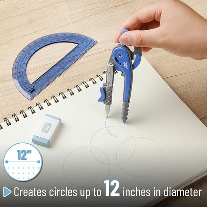 Mr. Pen- Geometry Compass and Protractor Set, 6 Inch Compass, 6 Inch Protractor - Image 3