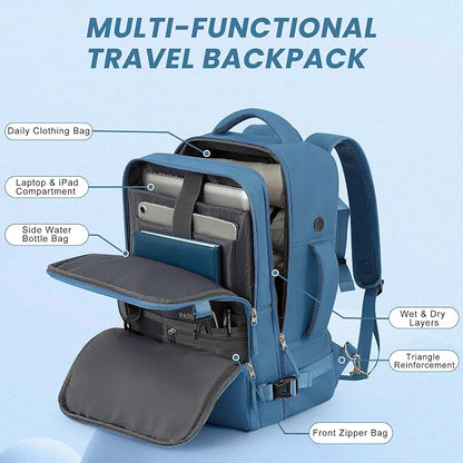 Sinaliy Travel Backpack, Carry on Flight Approved Backpack - Image 4