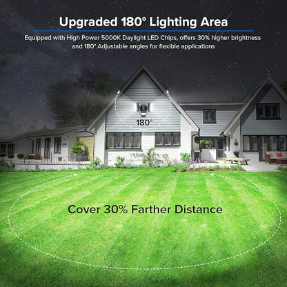SANSI 38W 5000LM Motion Sensor Outdoor Lights, Flood Light Outdoor Detector - Image 2