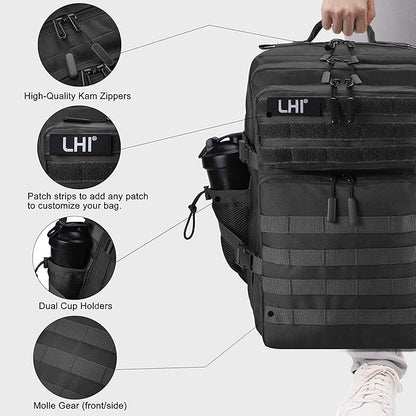LHI Military Tactical Backpack for Men and Women 45L Army 3 Days Assault Pack - Image 4