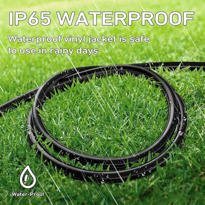 LUCKY TL Indoor Outdoor Extension Cord, 14/3 Gauge Black Long Extension Cord - Image 5